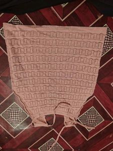 Chic Knitted Pink Tank Top