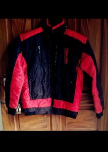 Vintage Red &amp; Black Puffer Jacket