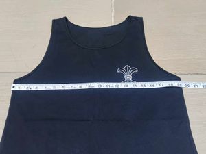 Chrome Hearts  Men's Black Tank Top with Logo