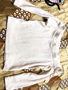 Ribbed Knit Cropped Top