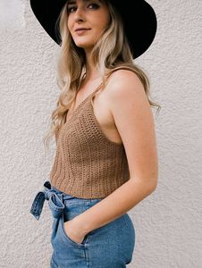Crochet Knit Cami Top