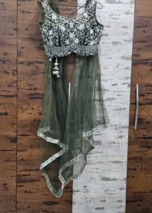 Stunning Ombre Sequined Lehenga Choli