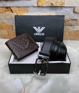 Armani Belt Wallet Combo
