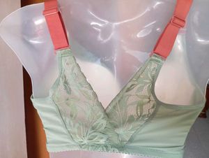 Green Lace Push Up Bra