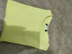 Lime Green Ribbed T-Shirt
