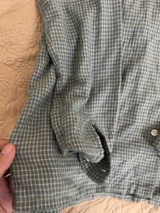 Men's Plaid Long Sleeve Button-Up Shirt