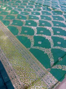 Beautiful Green Silk Saree