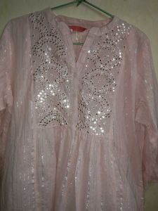 Pink Kurta with Sequins (unused)