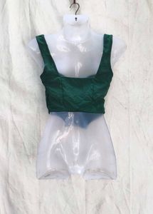 776. Emerald Green Corset Top