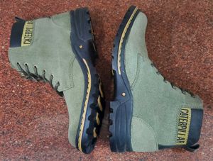 Caterpillar Olive Green Suede Boots
