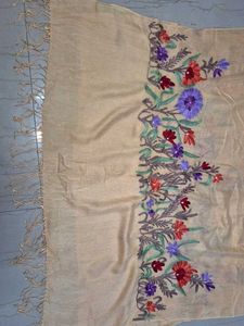Kashmiri Hand Embroidered Dupatta/ Scarf