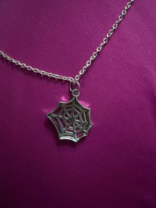 Spiderweb Pendant Necklace