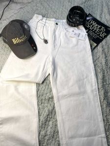 White Wide Leg Jeans