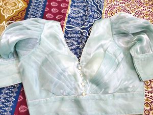 Elegant Sheer Blue blouse