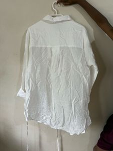 White Dnmx Shirt with Tie Detail