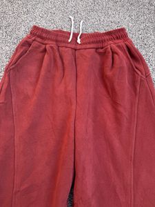 Red Wide Leg Sweatpants