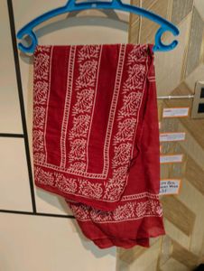 Red cotton suit