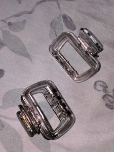 Clear Hair Claw Clips (Set of 2)