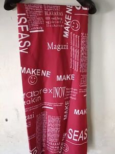 Red Graphic Print