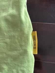 Lime Green Cutout Tank Top