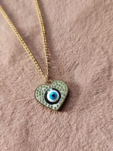Heart Evil Eye Necklace