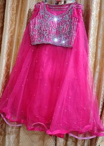 Stunning Pink Embellished Lehenga Choli