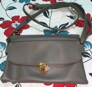 Gray Crossbody Bag