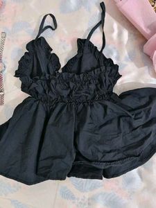 Black PEPLUM top