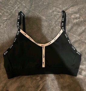 Black&amp; white nike bra with track pants