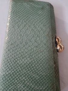 Vintage Reptile Print Clutch