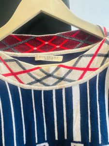 Burberry Striped Knit Top