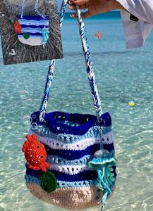 Crochet Ocean Waves Bag