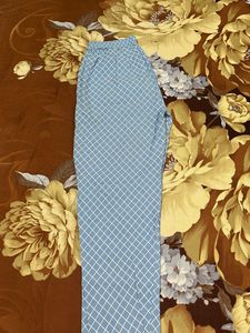 Light Blue Floral Print Kurta