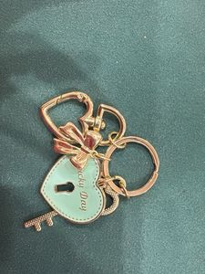 Lucky Day Heart Key Charm Keychain
