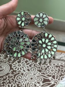 Oxidized Dangle Earrings - set of 4 earri