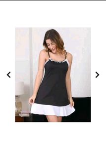 Sexy Black & White Nightgown
