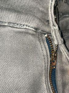 Grey Washed Denim Jeans