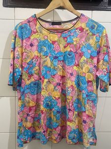 Vibrant Floral Print T-Shirt