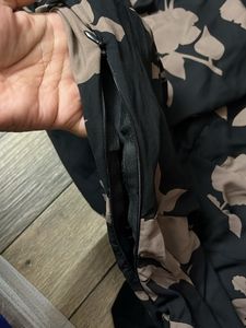 Harpa Black Midi A-line Dress