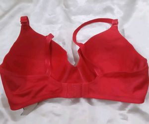 Vibrant Red Padded Bra