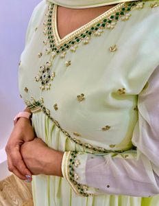 New Party Wear Gown, Dupatta and Pant