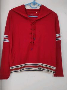 Branded Red Studiofit Hoodie From Westside