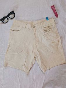 unisex cream Chino Shorts