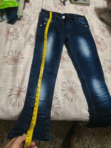 Blue Washed Denim Jeans fir 6-8 years