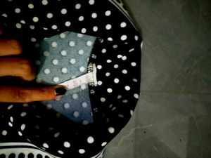 Polka Dot Coat Black And White