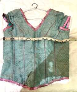 Blue Corset Blouse
