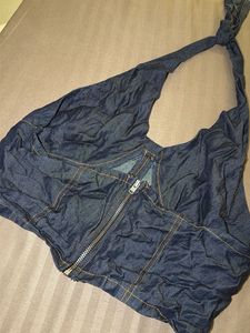 Denim Halter Top