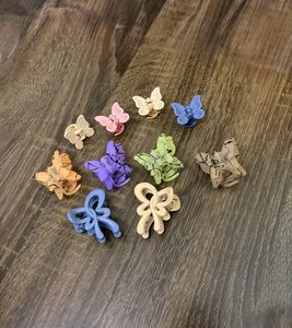 10-Piece Cute Butterfly & Bow Hair Clips Set✨🌷