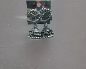 Oxidized Jhumka Earring