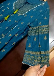 Sea🌊 Blue Anarkali Kurti For 44 Bust